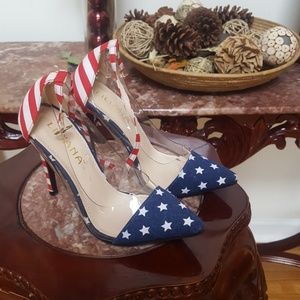 Cute Liliana patriotic inspired shoes gently used